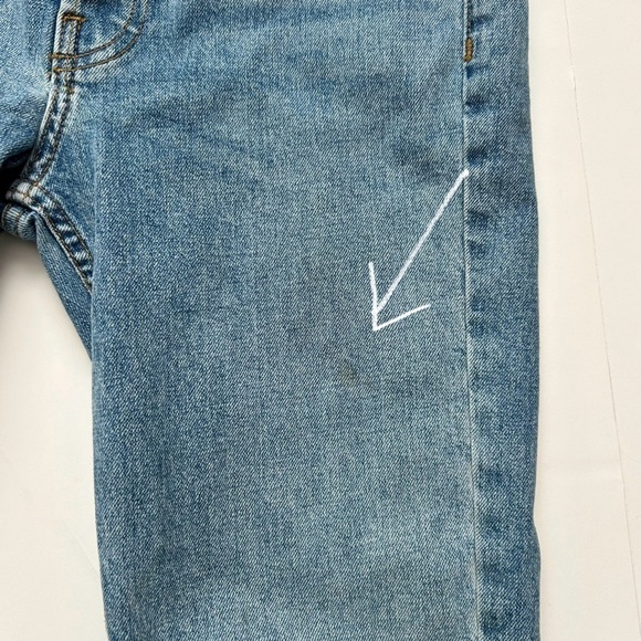 RE/DONE ORIGINALS High Rise Stretch Skinny Jeans Light Wash Button Fly Size 26 - Picture 11 of 12